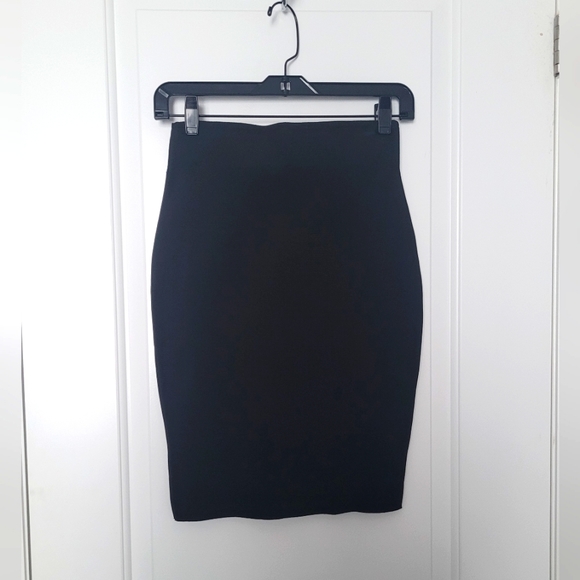 YaYa & co. High-Waisted Bodycon Bandage Black Pencil Skirt Size Medium - Picture 1 of 4